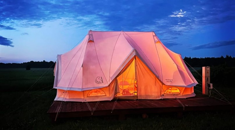 Privatus „Dārza SPA“ glampingas prie Malnavos